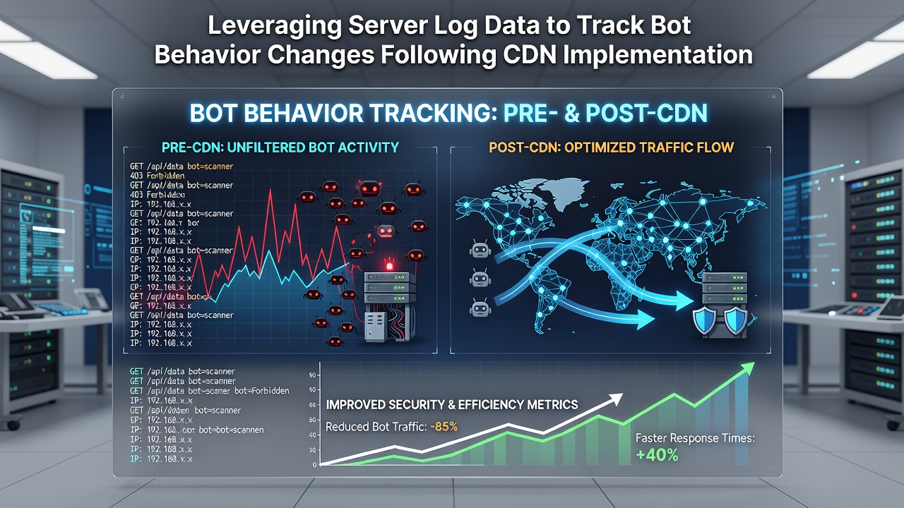 Leveraging Server Log Data to Track Bot Behavior Changes Following CDN Implementation
